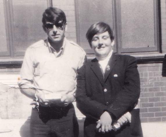 The author (age 14) with Con Cluskey, Blackpool Opera House 1967